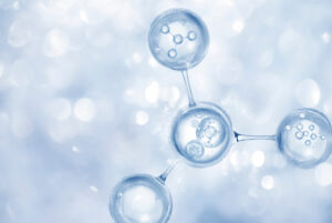 Water molecules structured which promotes better health and wellness improved by EESystem